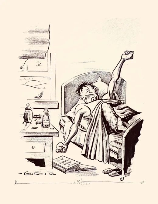 Man falling from bed